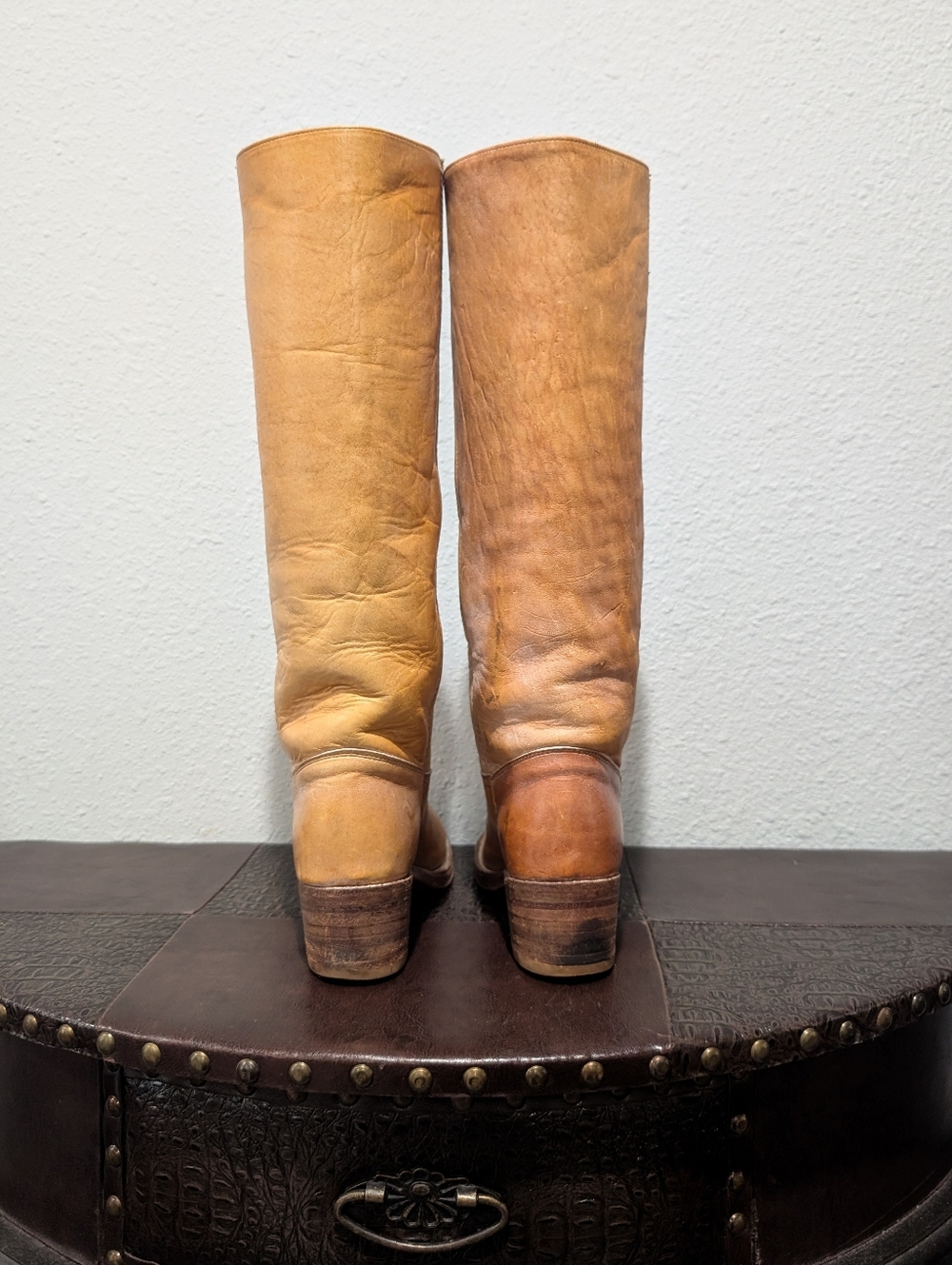 Vintage 70's FRYE Black Label Campus Boots Made in USA - Size 7B - Picture 12 of 16